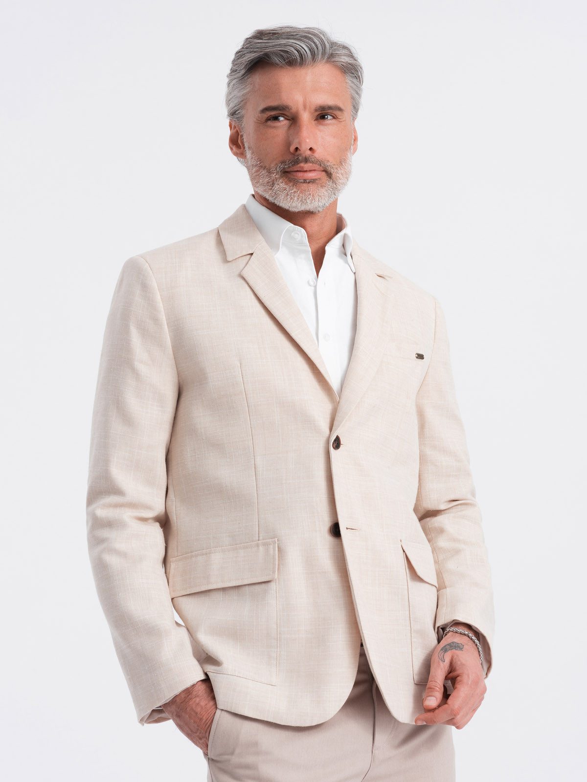OMBRE Sakko Sakko mit Leinen im günstig online kaufen