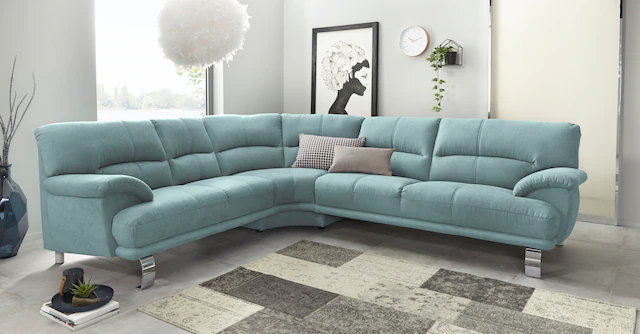 TRENDMANUFAKTUR Ecksofa "Cecilia II, in italienischen Design, bequem, hoher günstig online kaufen