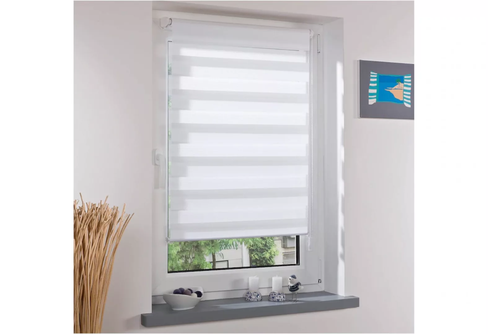 Doppelrollo Klemmfix-Duo-Rollo, Liedeco, Lichtschutz, ohne Bohren, günstig online kaufen