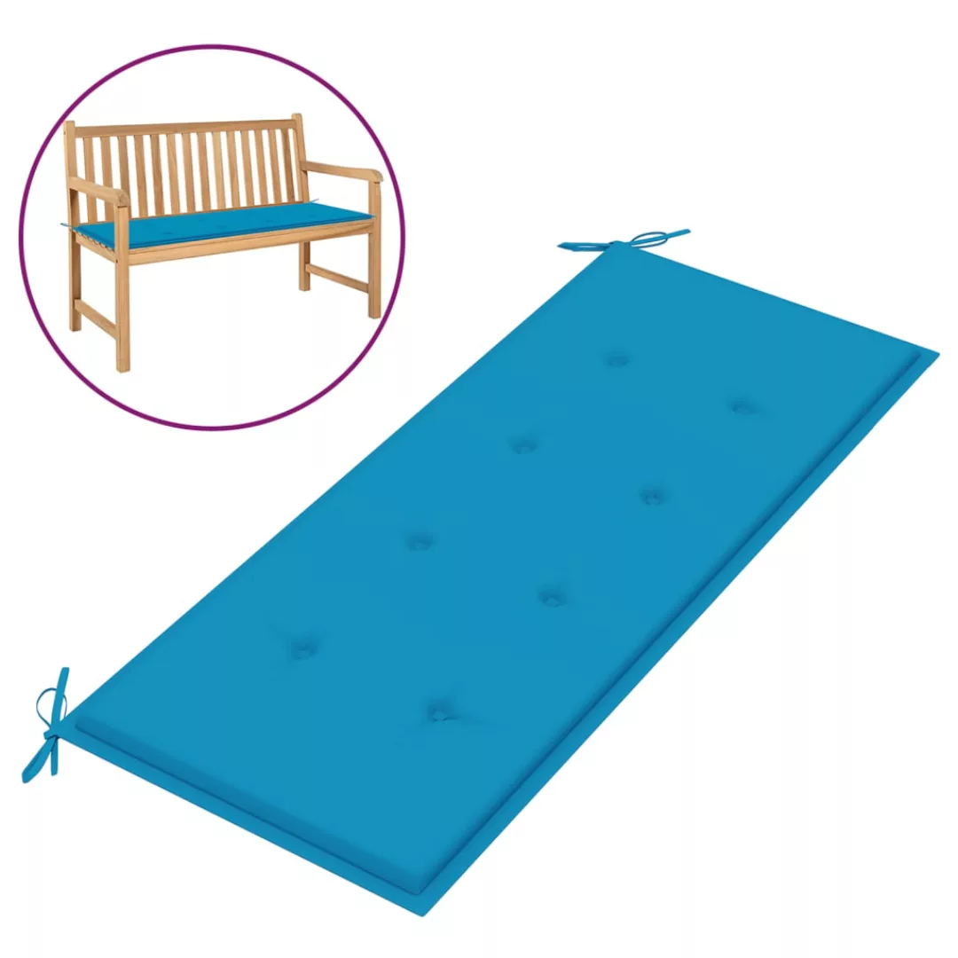 vidaXL Sitzauflage Gartenbank-Auflage Blau 120x50x3 cm günstig online kaufen