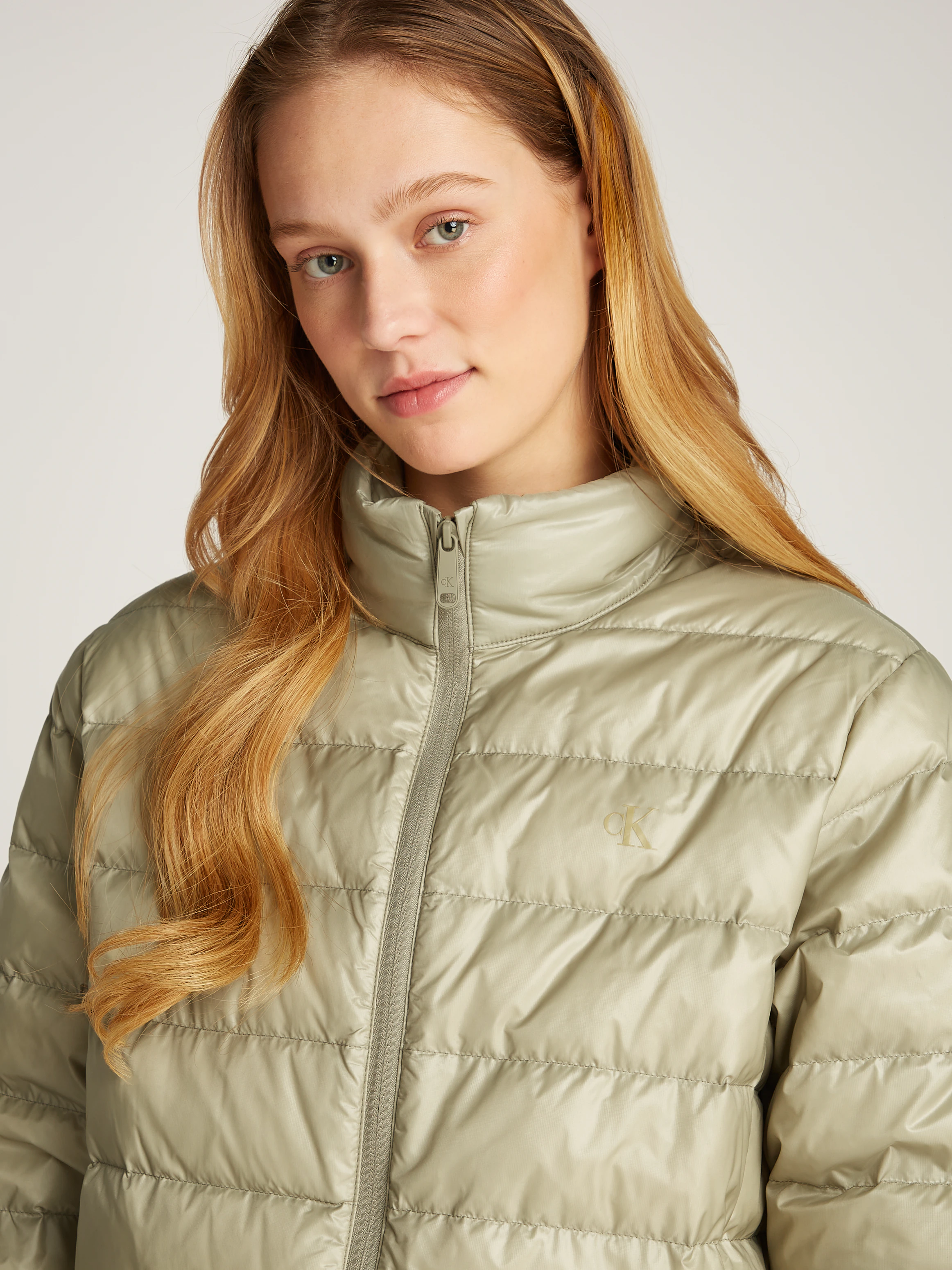 Calvin Klein Jeans Steppjacke "UL DOWN SHINE PUFFER", mit Logodruck günstig online kaufen