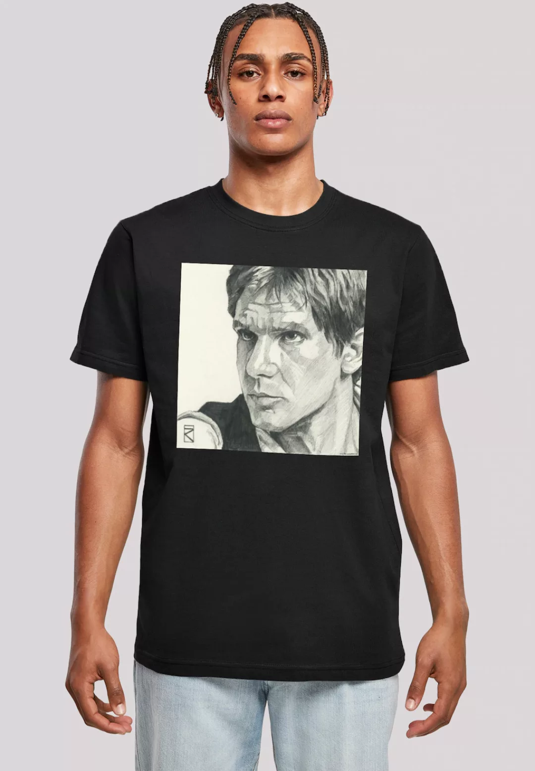 F4NT4STIC T-Shirt "Star Wars Han Solo Drawing", Herren,Premium Merch,Regula günstig online kaufen