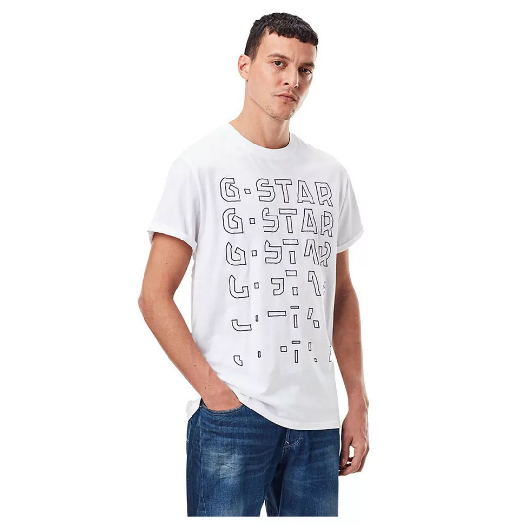 G-star Embro Gradient Graphic Lash Kurzarm T-shirt XL White günstig online kaufen