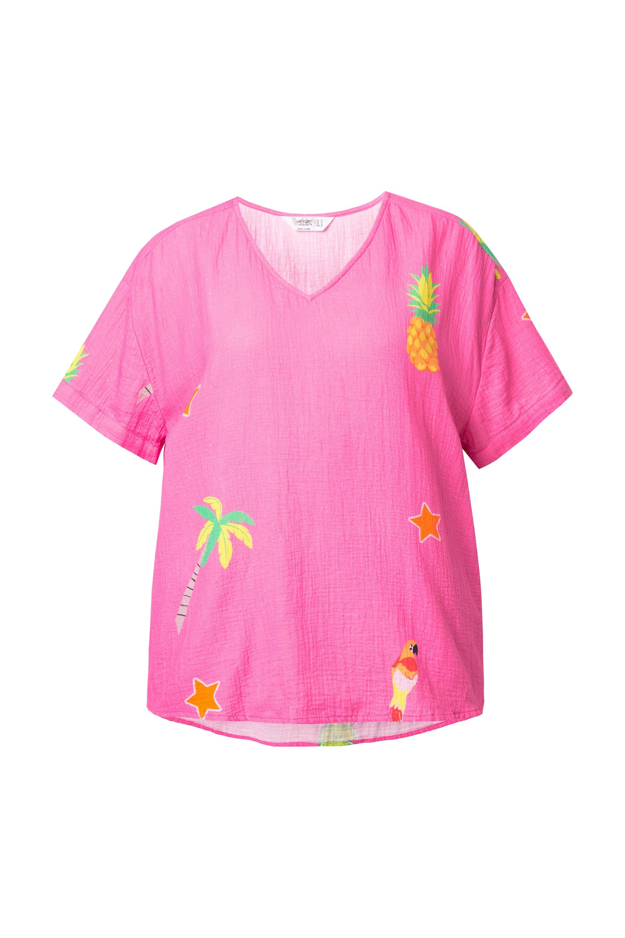 Angel of Style Druckbluse Musselin-Bluse oversized günstig online kaufen