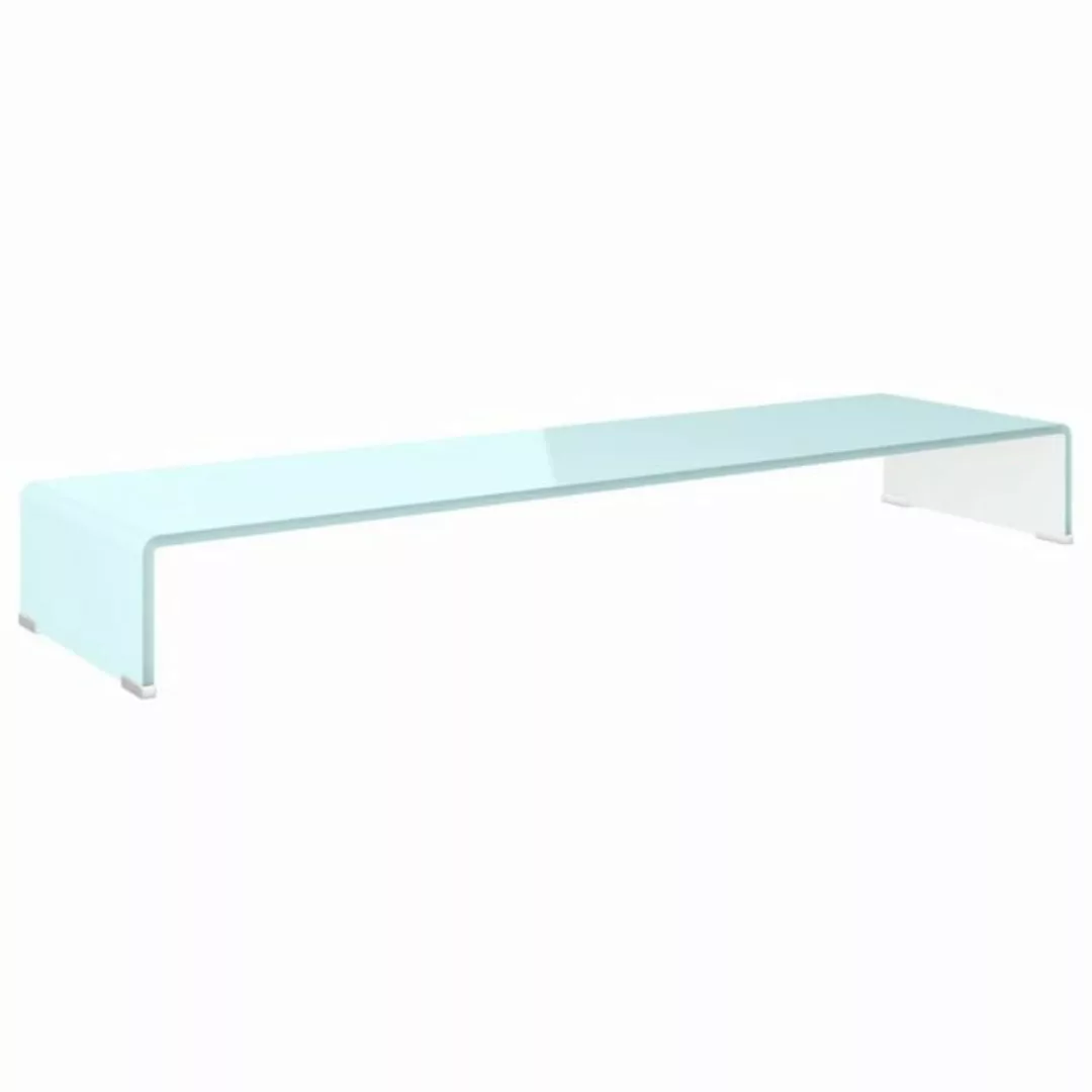 furnicato TV-Schrank TV-Aufsatz/Monitorerhöhung Glas Grün 110x30x13 cm günstig online kaufen