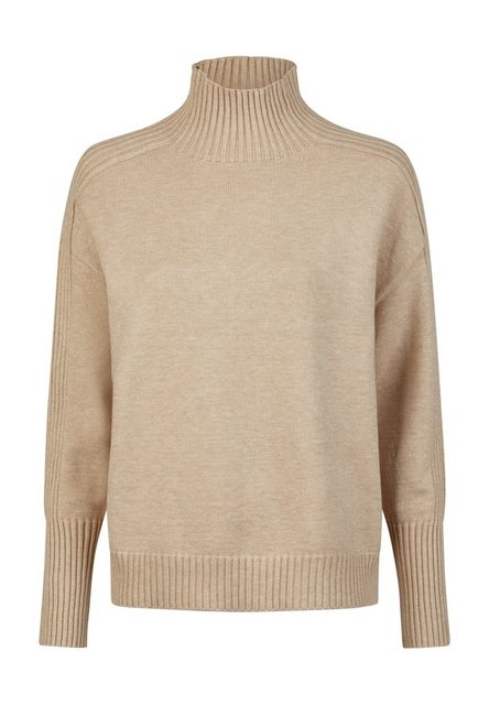 MARC AUREL Strickpullover Turtleneck-Pullover mit Rippendetails light camel günstig online kaufen