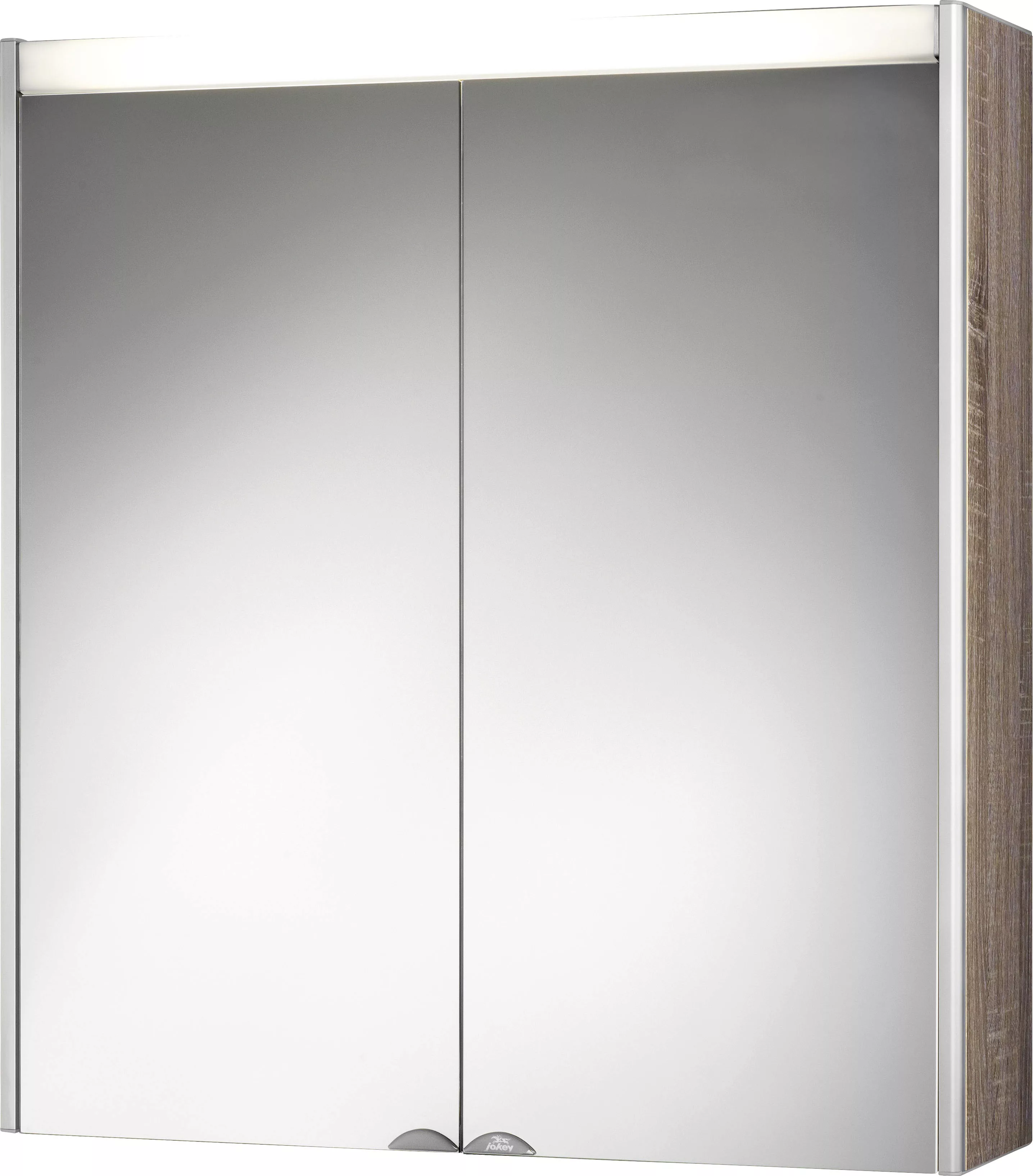 jokey Spiegelschrank "Dekor Alu LED", Aluminium, 65,4cm breit günstig online kaufen