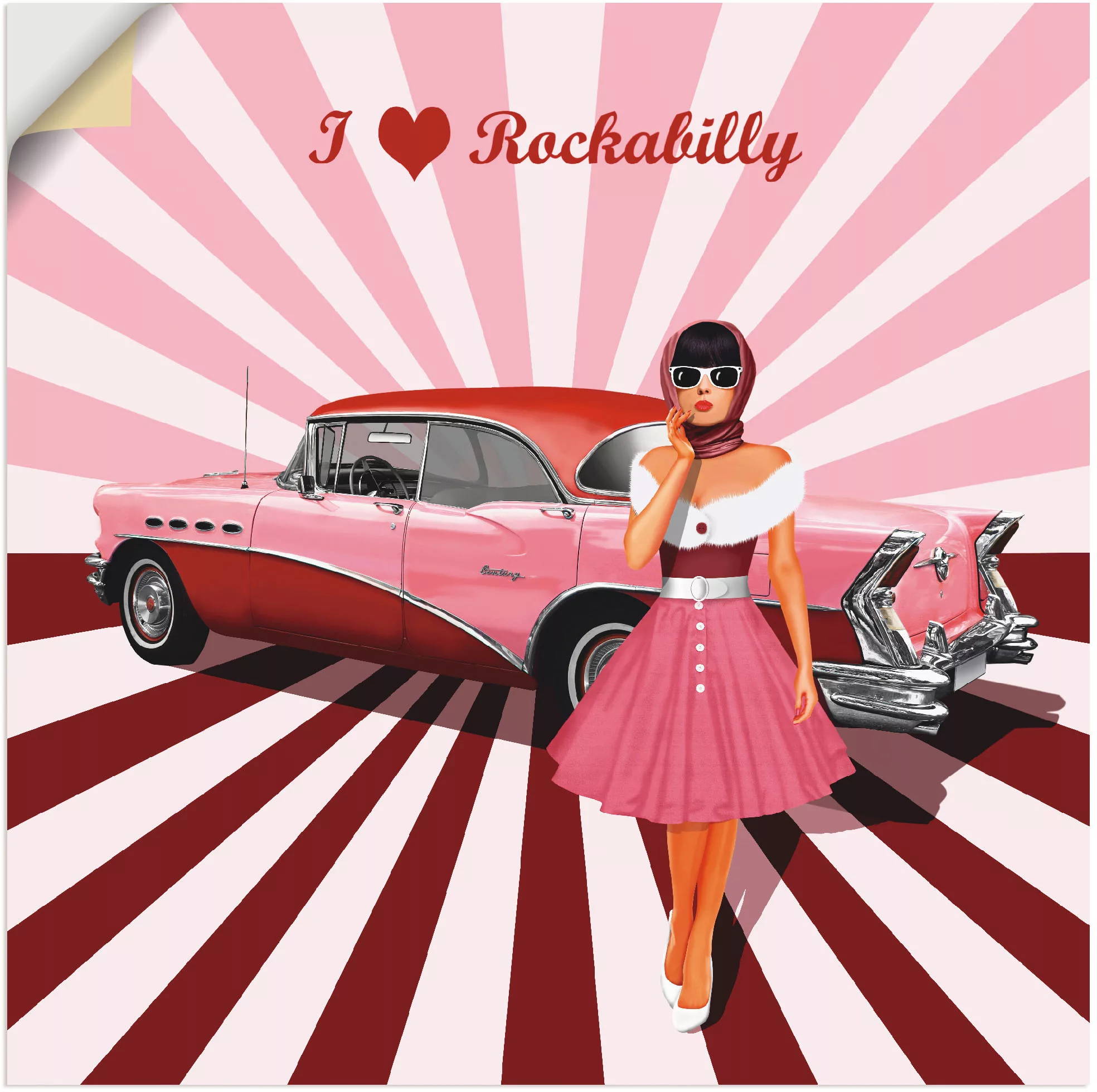 Artland Wandbild "Ich liebe Rockabilly", Ausstellungsplakate, (1 St.), als günstig online kaufen