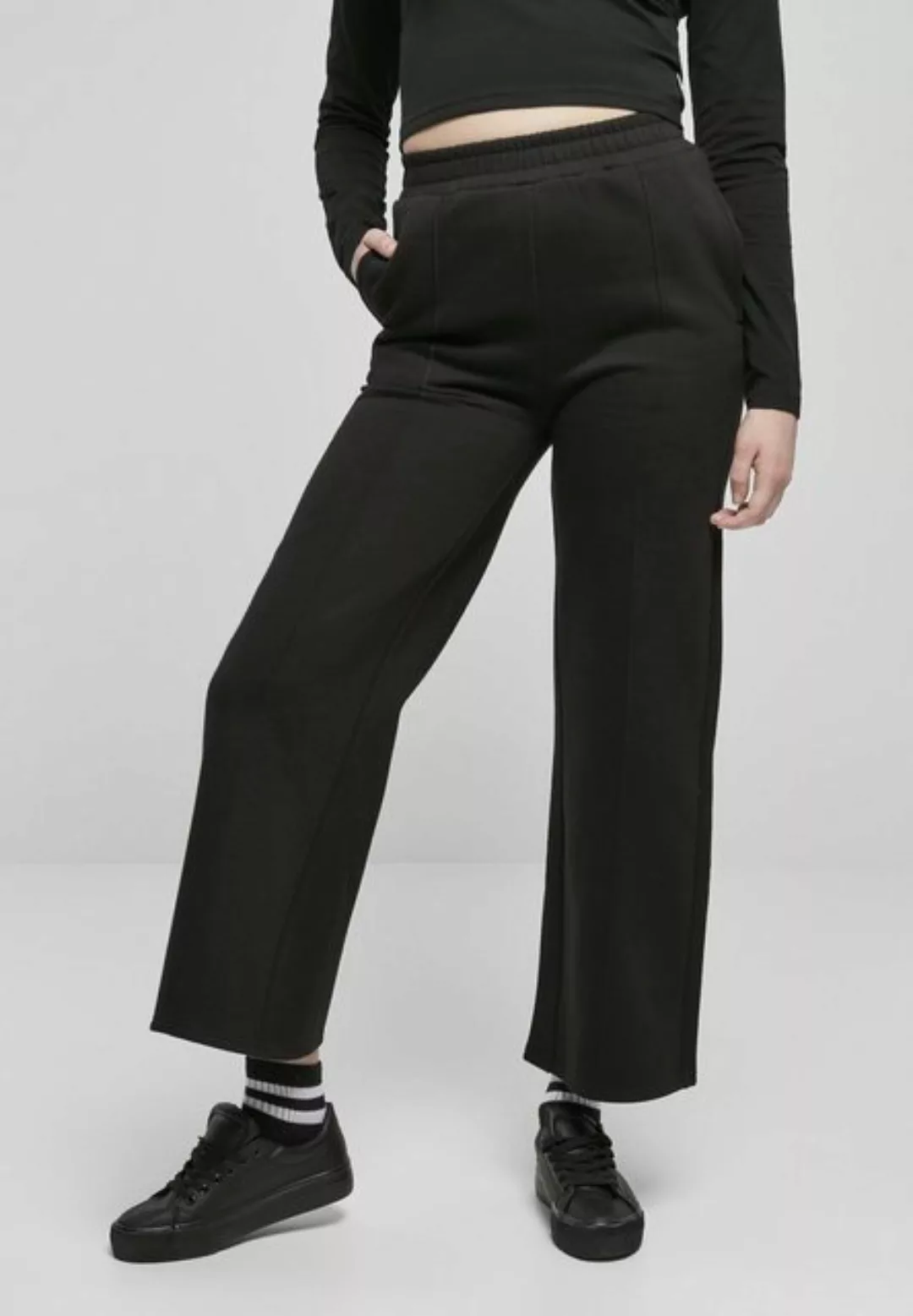 URBAN CLASSICS Stoffhose "Damen Ladies Straight Pin Tuck Sweat Pants", (1 t günstig online kaufen