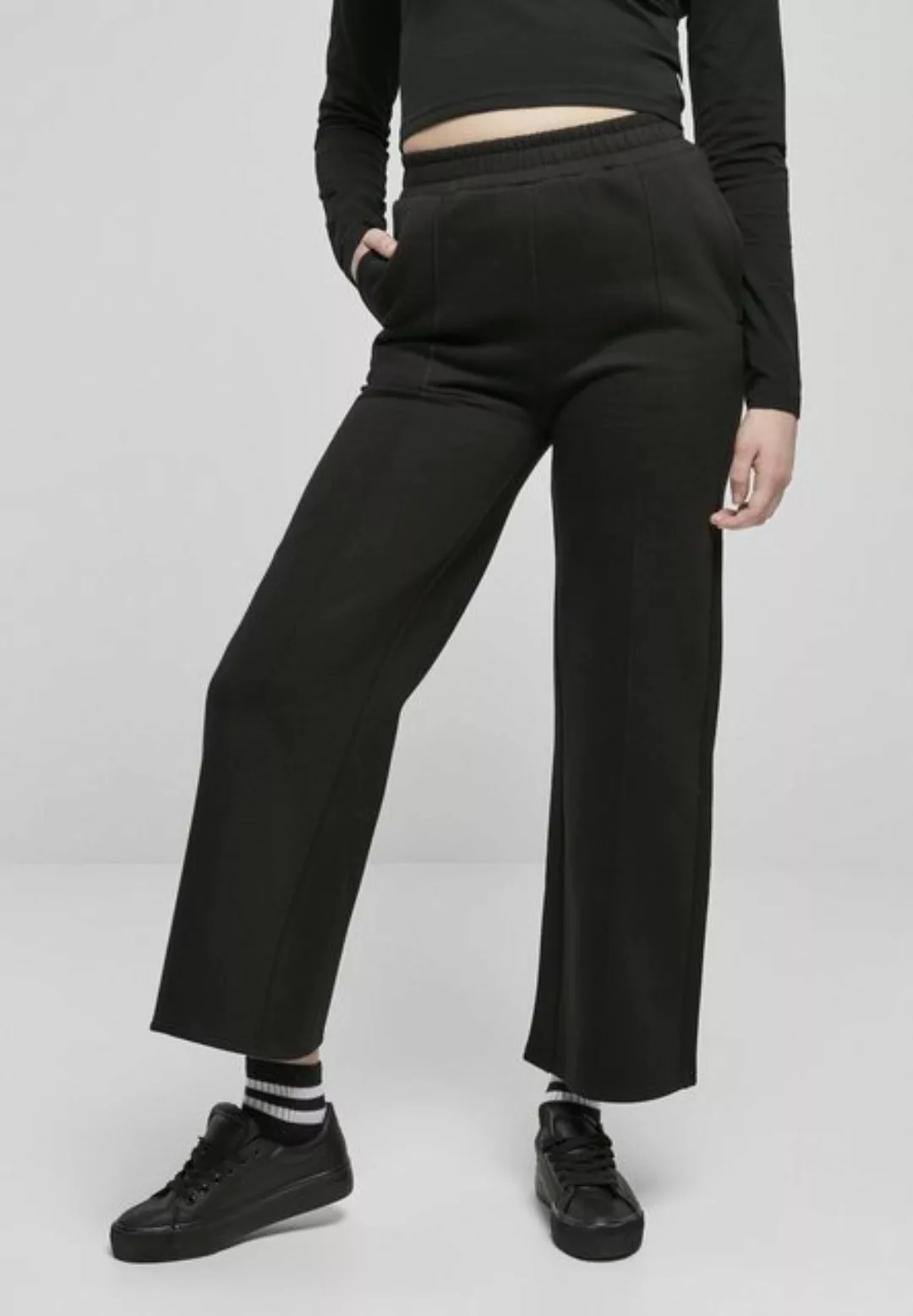 URBAN CLASSICS Stoffhose Damen Ladies Straight Pin Tuck Sweat Pants (1-tlg) günstig online kaufen