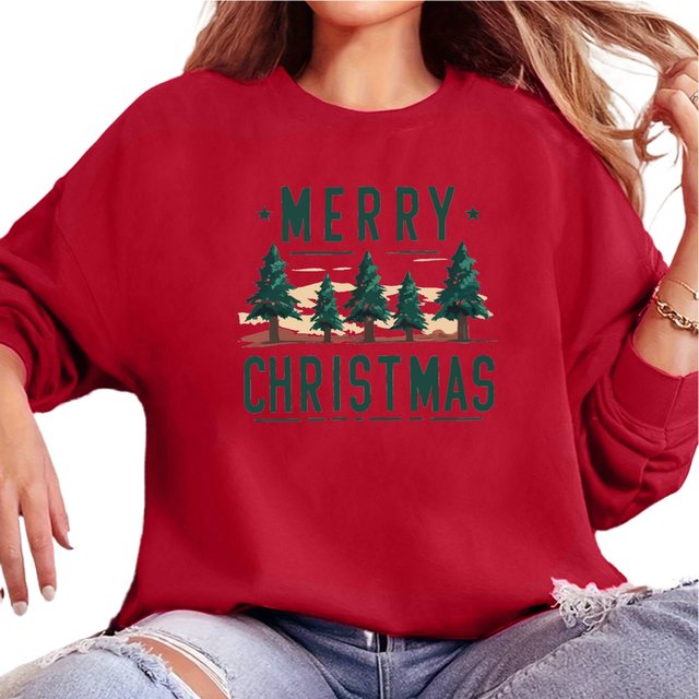 MC Star Weihnachtssweatshirt Fröhliche und fröhliche Weihnachtspullover für günstig online kaufen