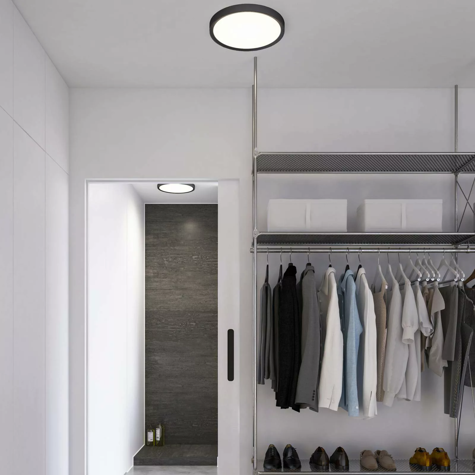 LED-Deckenleuchte Liva Smart, schwarz günstig online kaufen