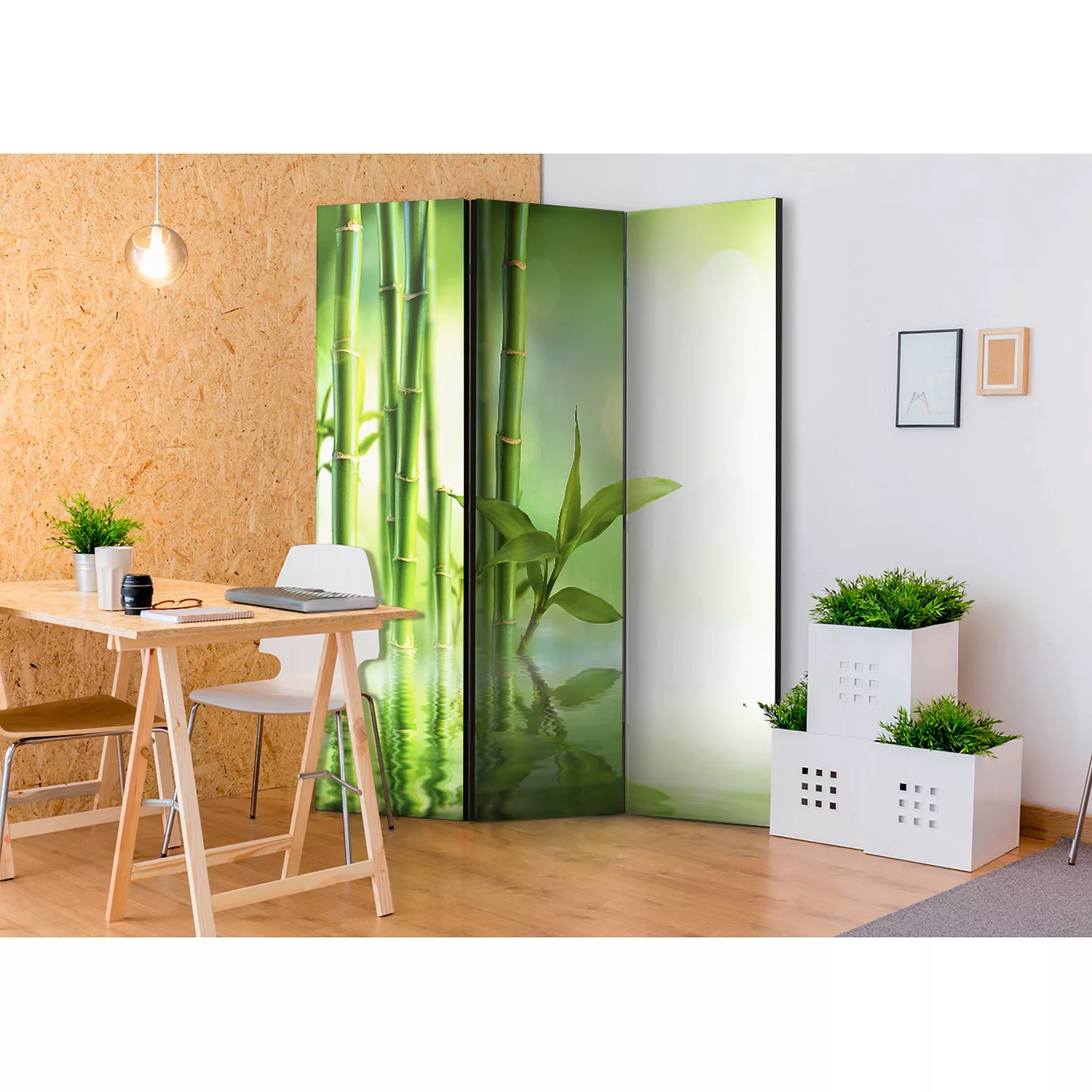 home24 Paravent Green Bamboo günstig online kaufen