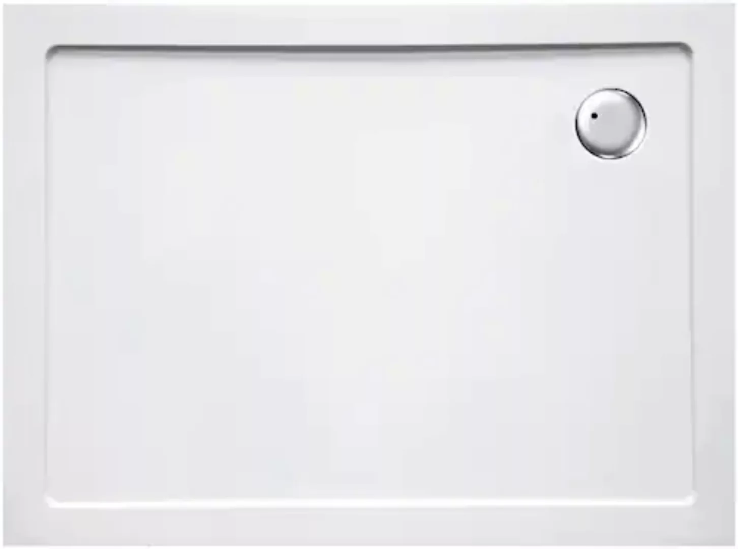 Sanotechnik Duschwanne Extraflach SMC Rechteck 100 cm x 90 cm Weiß günstig online kaufen