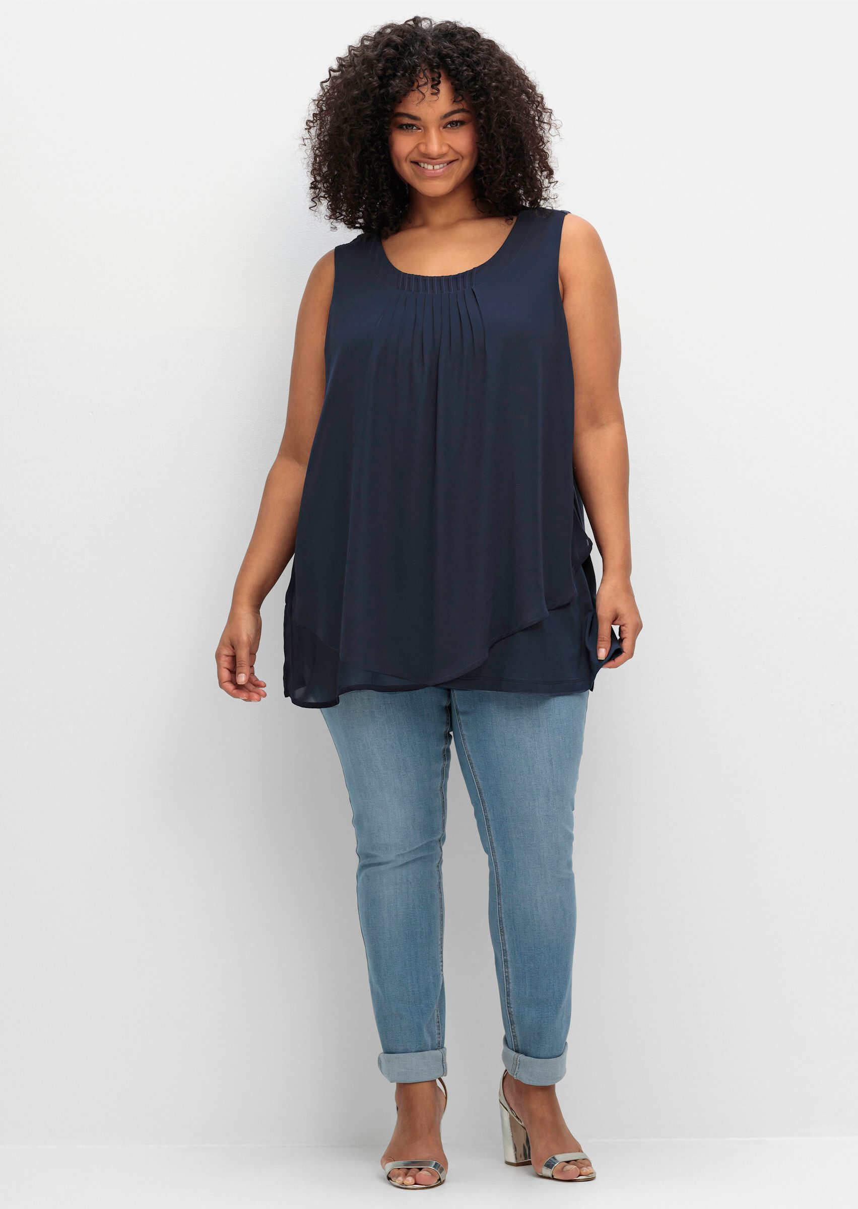 Sheego Shirttop 2-in-1-Top günstig online kaufen