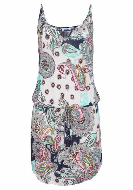 Beachtime Strandkleid, mit Paisleymuster in lockerer Passform, Minikleid, S günstig online kaufen