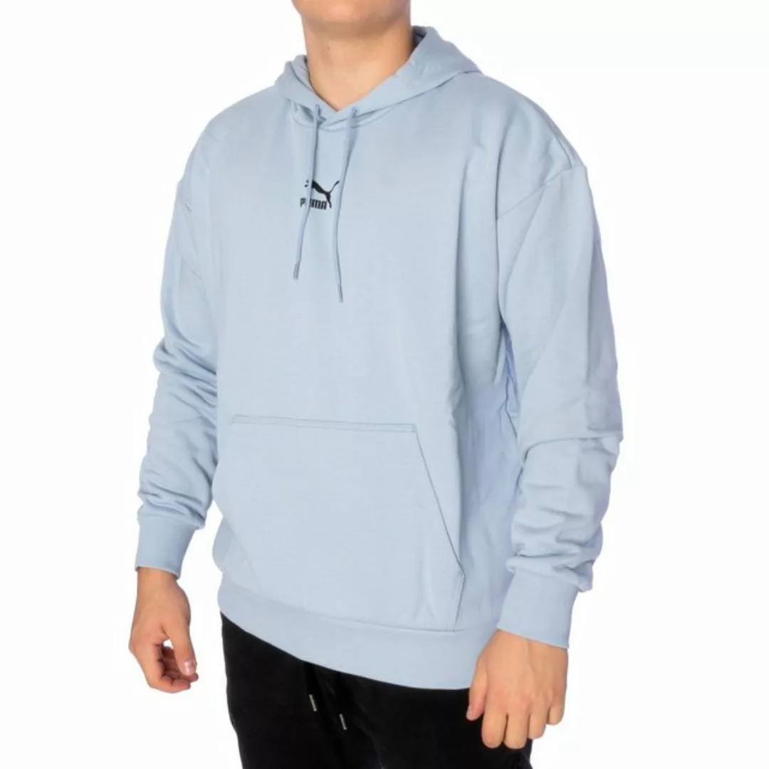 PUMA Hoodie Hoodie Puma Classics Oversized, G S, F blue fog (1-tlg) Känguru günstig online kaufen