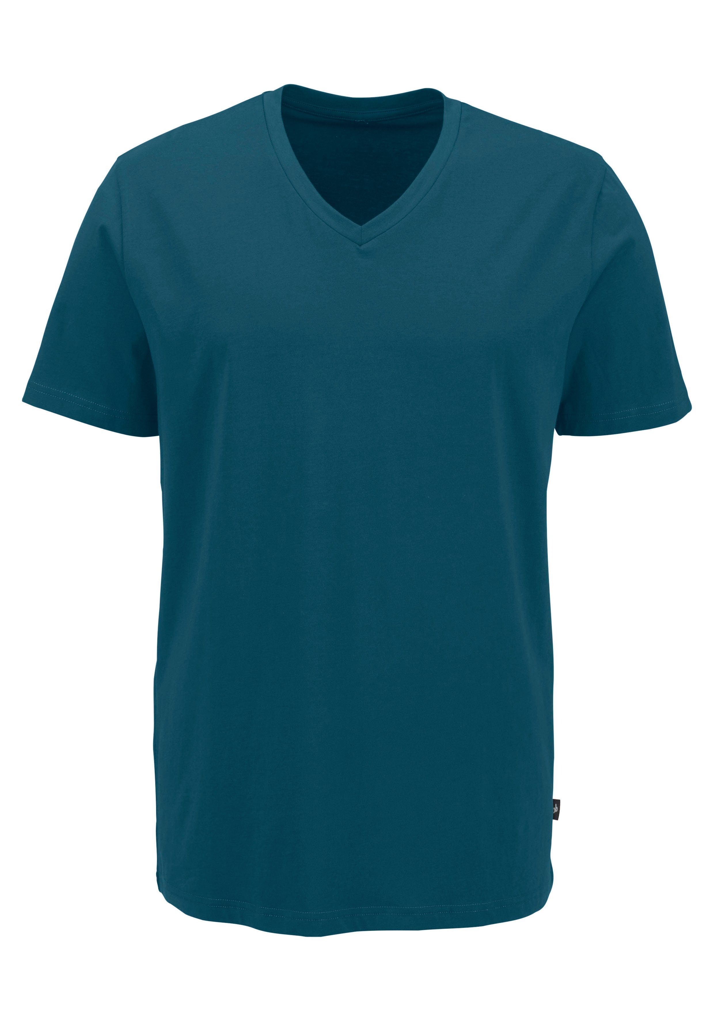Bruno Banani T-Shirt, (3 tlg., 3er-Pack), mit V-Ausschnitt, perfekte Passfo günstig online kaufen