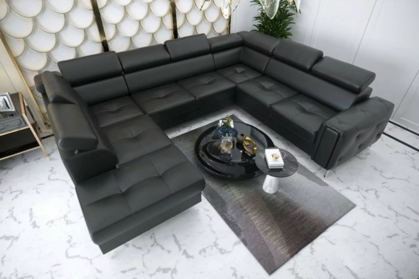 JVmoebel Ecksofa Sofa U-Form Stoffsofa Couch Wohnlandschaft Design modernes günstig online kaufen