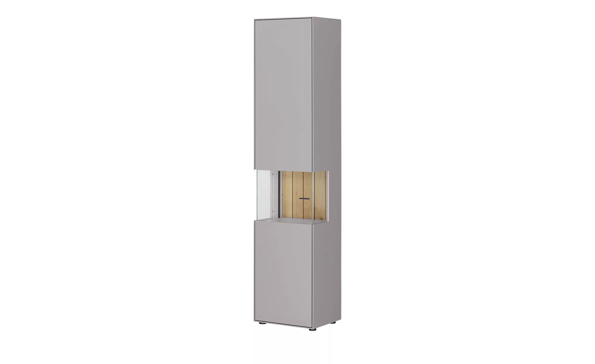 Jette Home Vitrine  Como ¦ grau ¦ Maße (cm): B: 47 H: 206 T: 38 Kommoden & günstig online kaufen