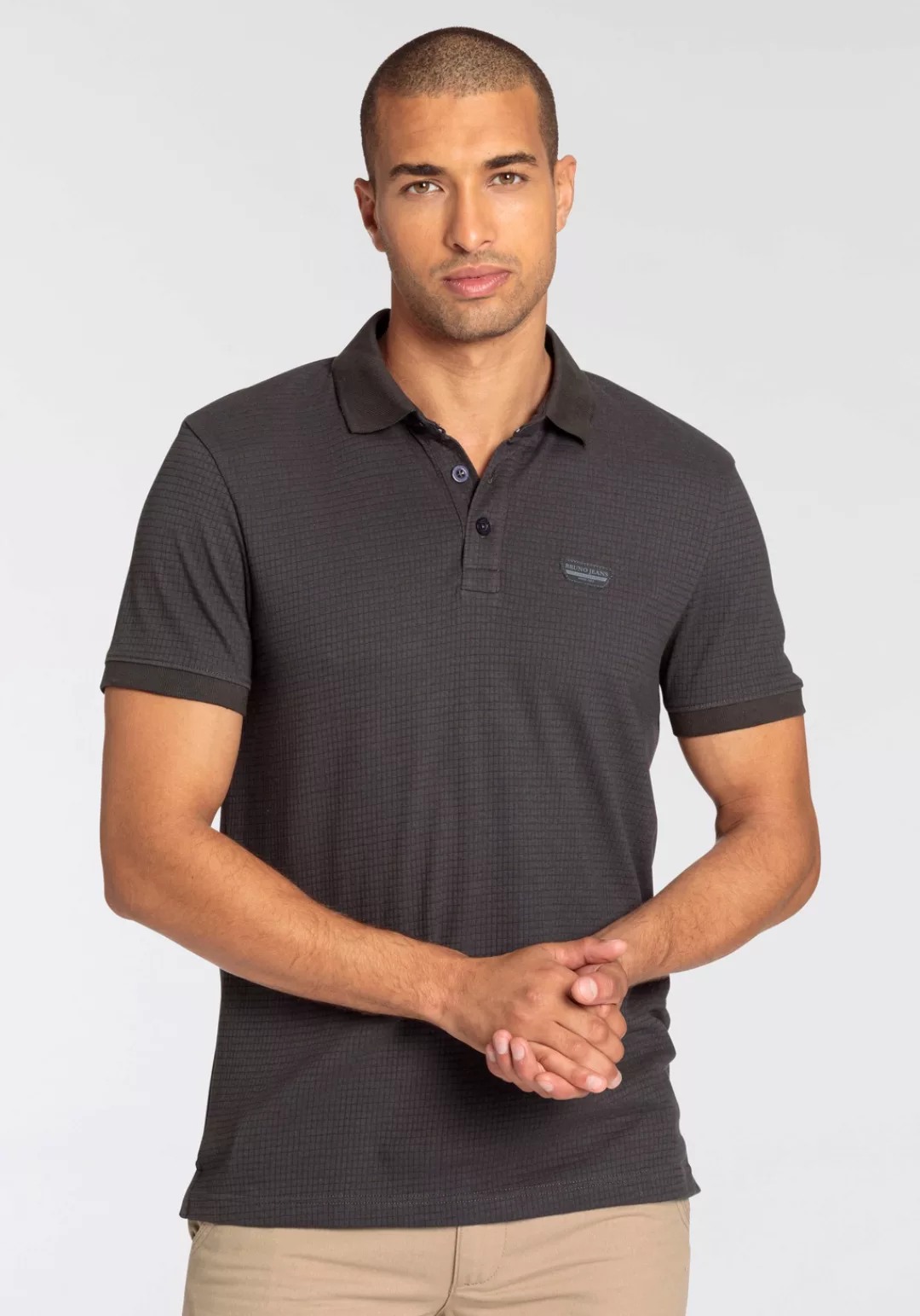 Bruno Banani Poloshirt mit besonderer Materialstruktur günstig online kaufen