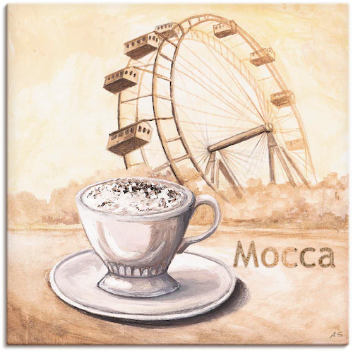 Artland Wandbild »Mocca in Wien«, Kaffee Bilder, (1 St.), als Leinwandbild, günstig online kaufen