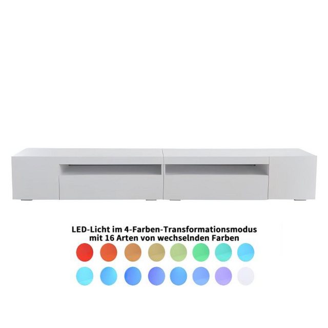 LIFEISLE TV-Schrank helles Panel, variable LED-Beleuchtung, Wohn- und Esszi günstig online kaufen