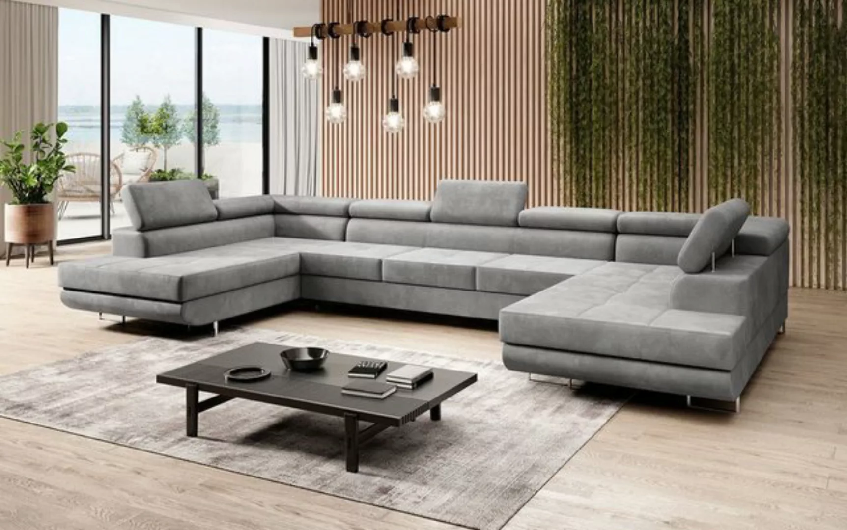 Baidani Sofa Sofa Taormina mit Schlaf- und Klappfunktion (Samt), inkl. Aufb günstig online kaufen