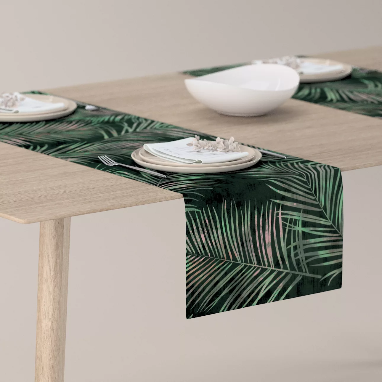 Tischläufer, waldgrün, 40 x 130 cm, Velvet (704-21) günstig online kaufen