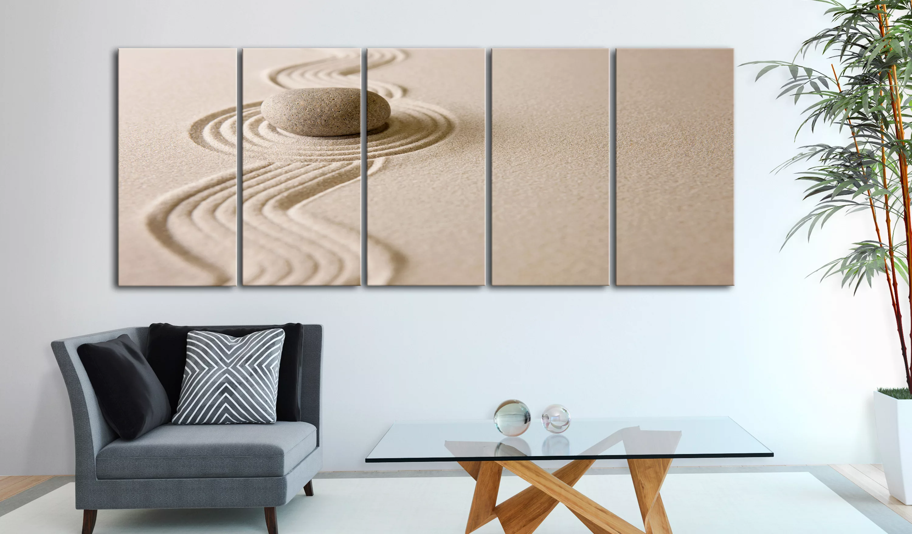 Wandbild - Zen: Sand And Stone günstig online kaufen