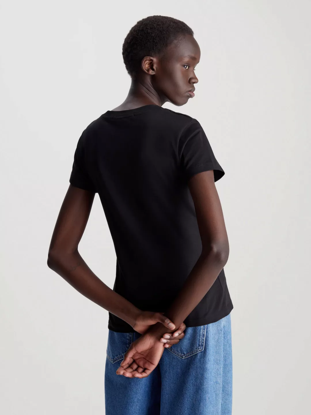 Calvin Klein Jeans T-Shirt mit Logomarkenlabel günstig online kaufen