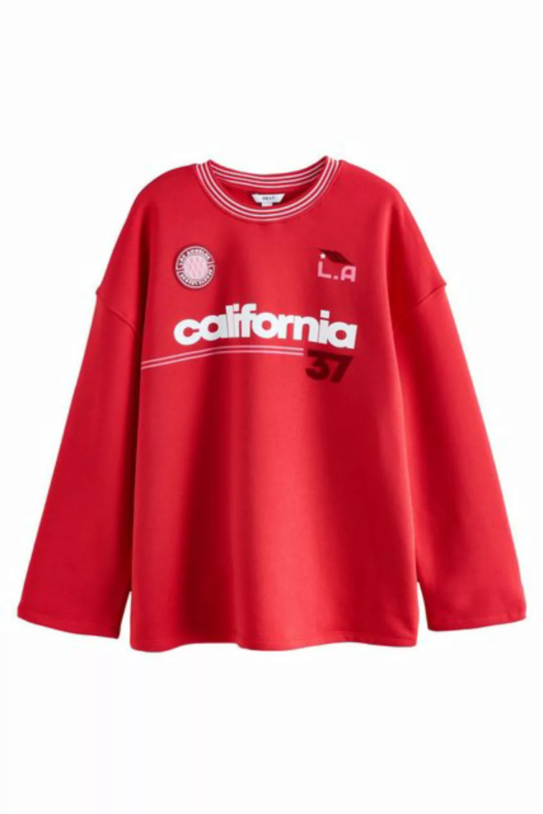 Next Sweater Sweatshirt mit weiten Ärmeln Fußballtrikot (1-tlg) günstig online kaufen