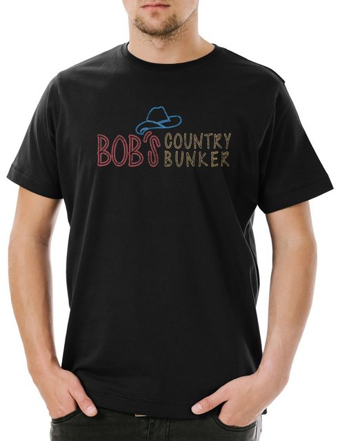 Urban Backwoods Print-Shirt Bob's Country Bunker Herren T-Shirt Blues Bar R günstig online kaufen