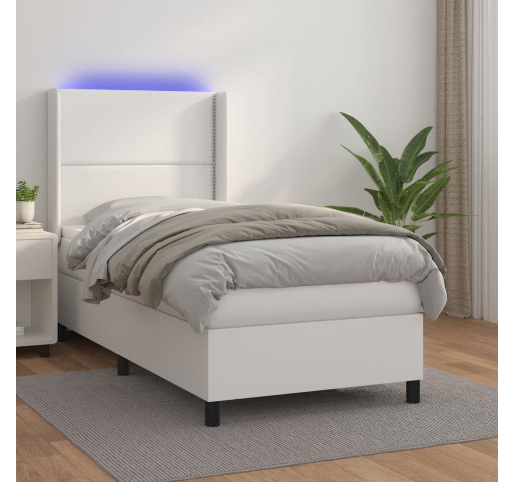 vidaXL Boxspringbett Boxspringbett mit Matratze und LED Kunstleder (80 x 20 günstig online kaufen