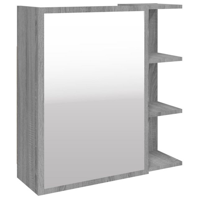 Vidaxl Bad-spiegelschrank Grau Sonoma 62,5x20,5x64 Cm Holzwerkstoff günstig online kaufen