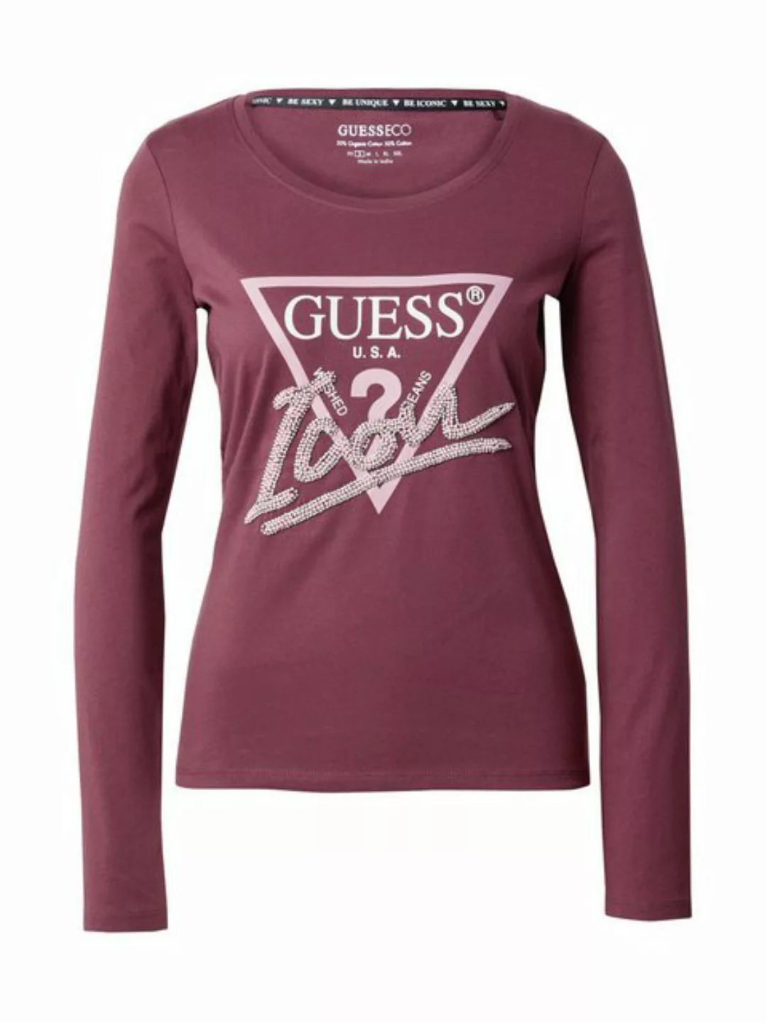 Guess Langarmshirt (1-tlg) Perlen günstig online kaufen