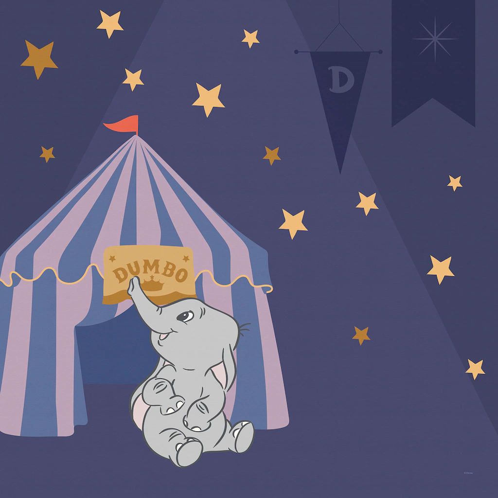 Komar Leinwandbild »Keilrahmenbild - Starry Night with Dumbo - Größe 60 x 6 günstig online kaufen