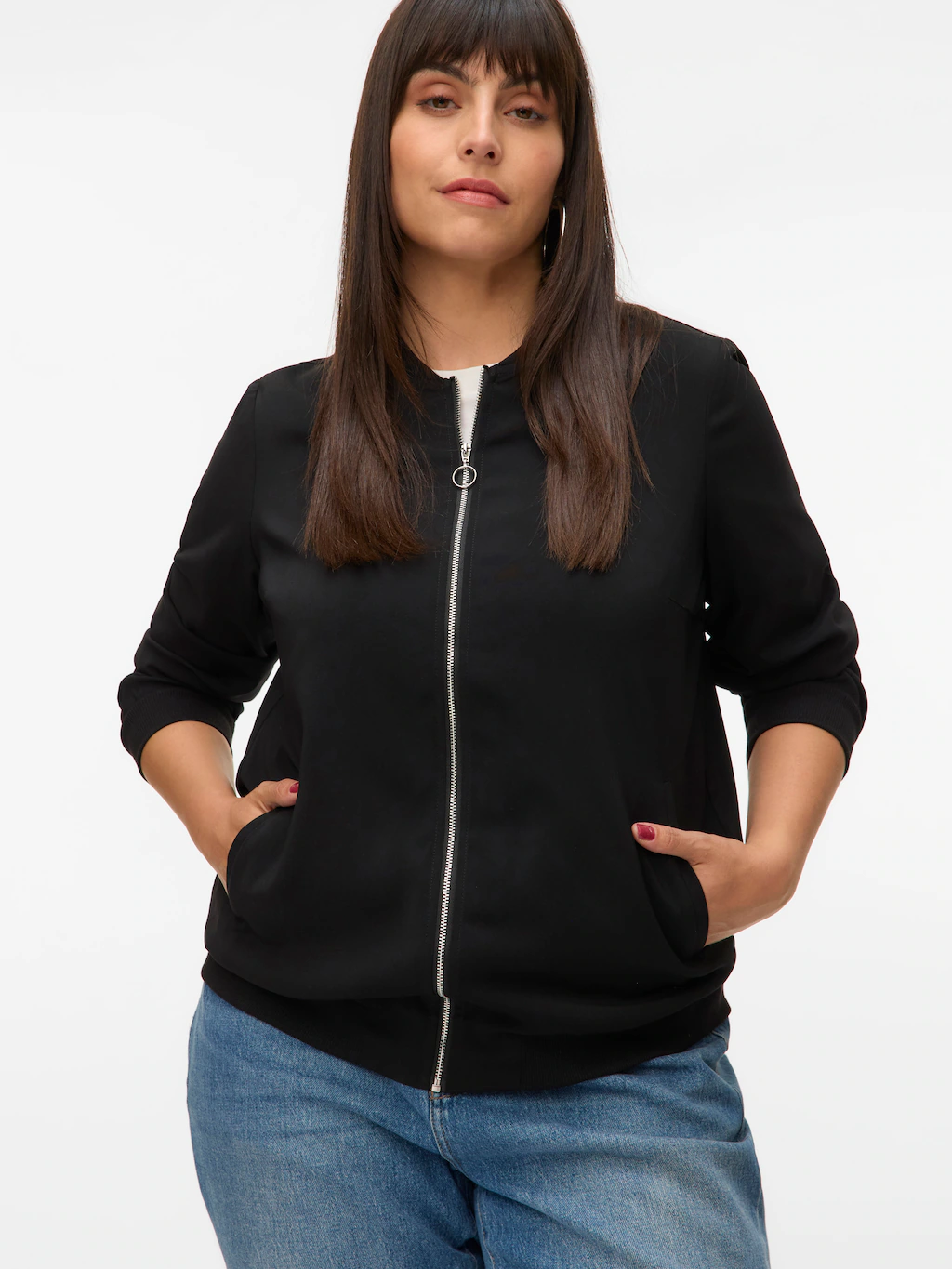 Vero Moda Curve Bomberjacke "VMCCOCO L/S BOMBER GA NOOS CUR" günstig online kaufen