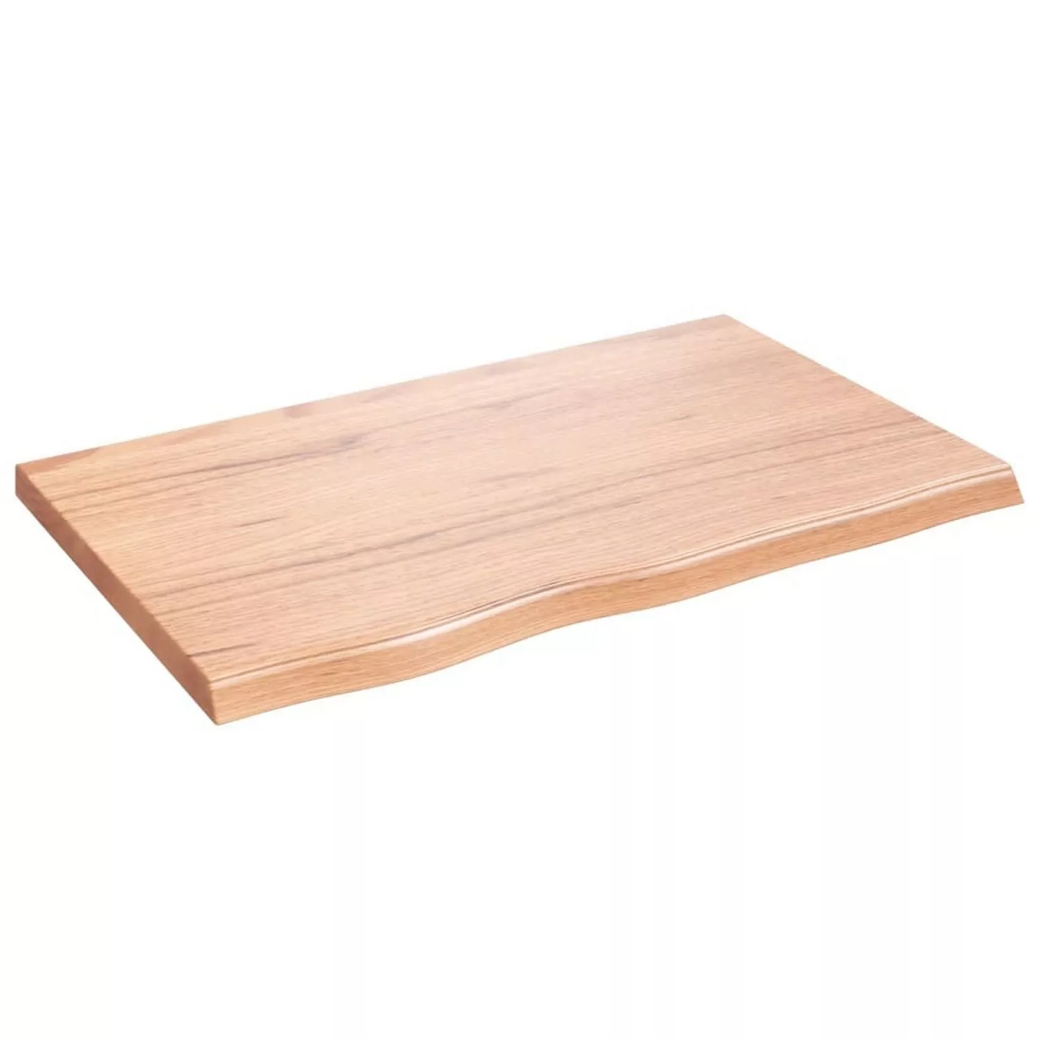 vidaXL Waschtischplatte Hellbraun 80x50x4 cm Massivholz Behandelt günstig online kaufen