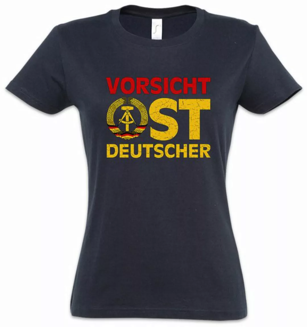 Urban Backwoods Print-Shirt Vorsicht Ostdeutscher Damen T-Shirt Osten Ossi günstig online kaufen