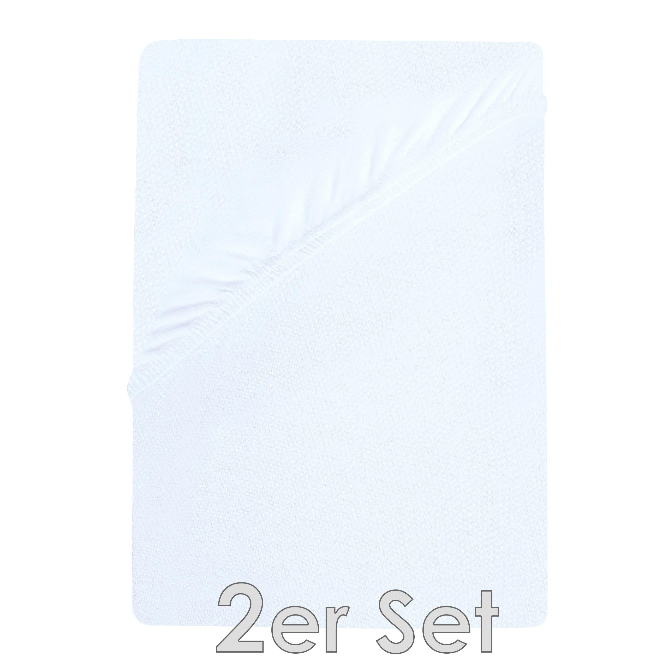 NatureMark Spannbettlaken Jersey Spannbetttuch, 100% Baumwolle, günstig online kaufen