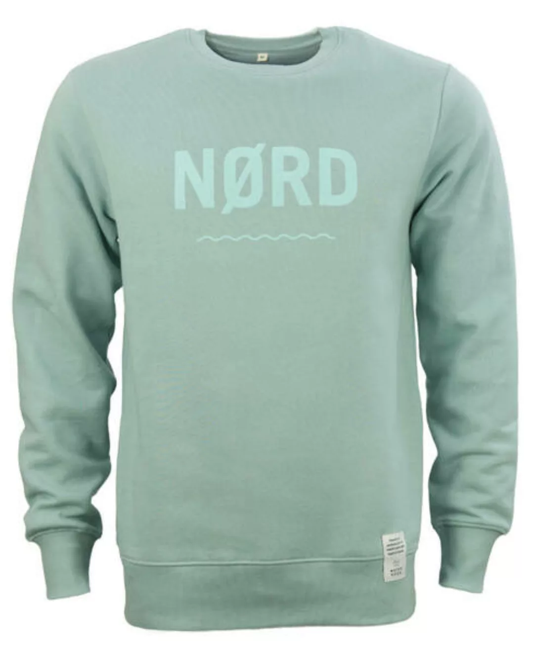 Sweatshirt Nørd Nm, Unisex In Northern Mint Aus Biobaumwolle Mit Brustprint günstig online kaufen