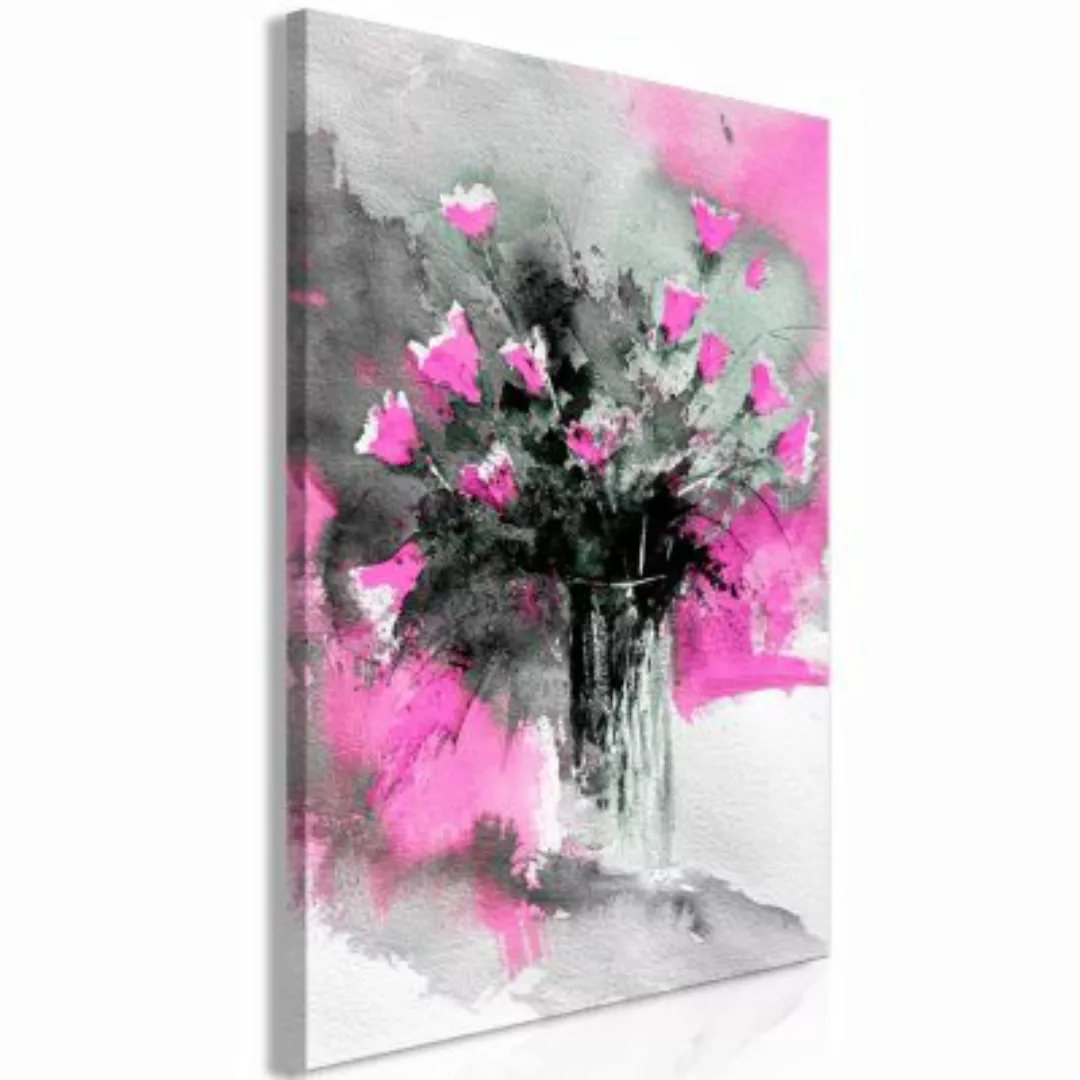 artgeist Wandbild Bouquet of Colours (1 Part) Vertical Pink rosa/grau Gr. 4 günstig online kaufen