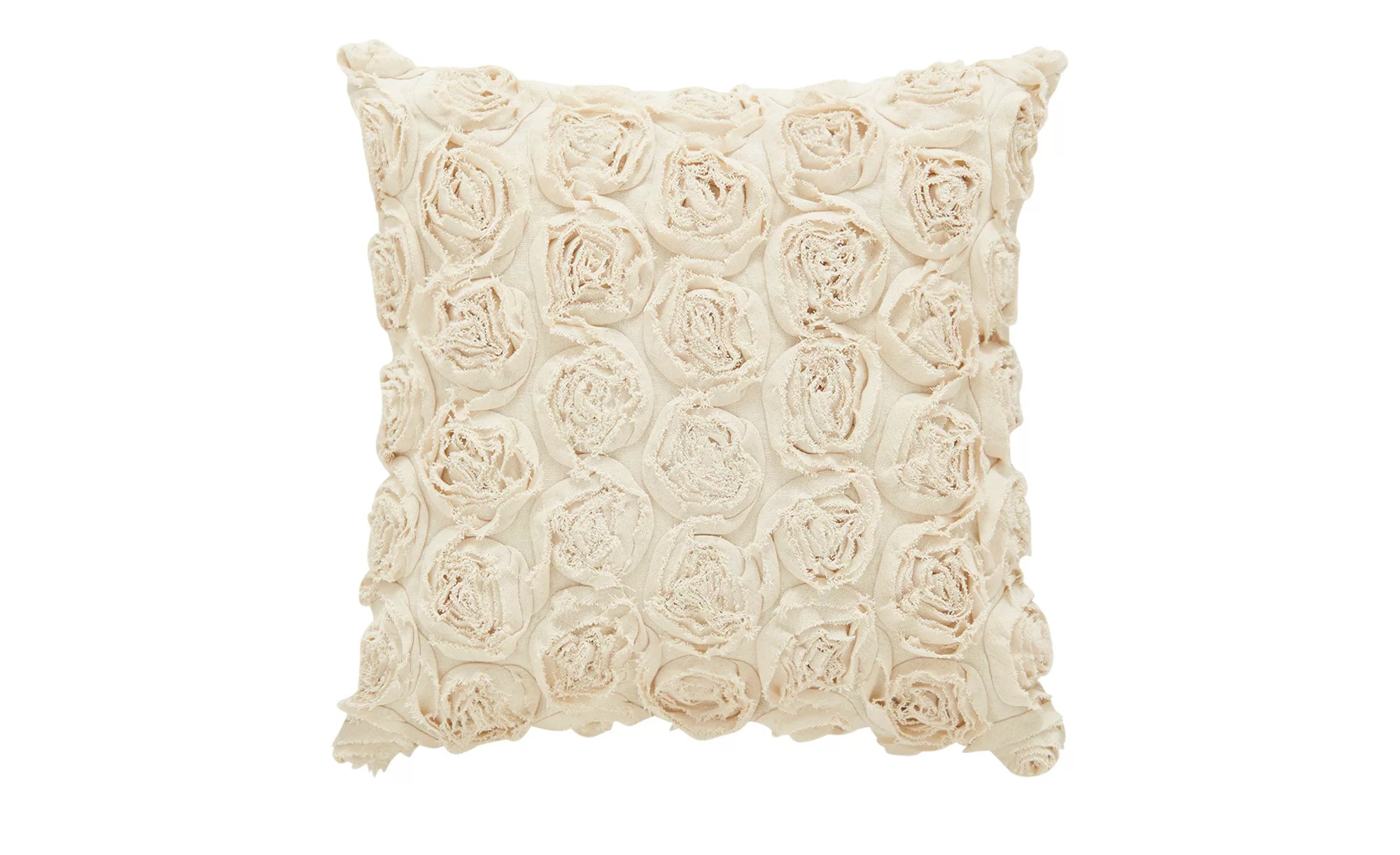 HOME STORY Kissen - beige - 100% Polyesterfüllung 400g - 43 cm - Sconto günstig online kaufen