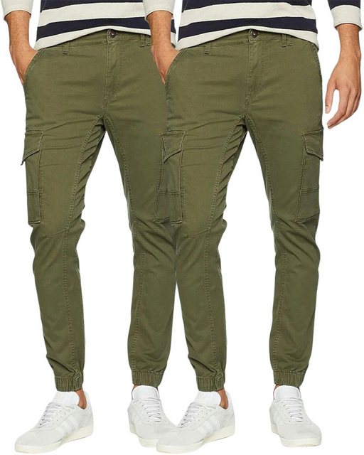 Jack & Jones Cargohose Basic Unifarben Hose im Doppelpack günstig online kaufen