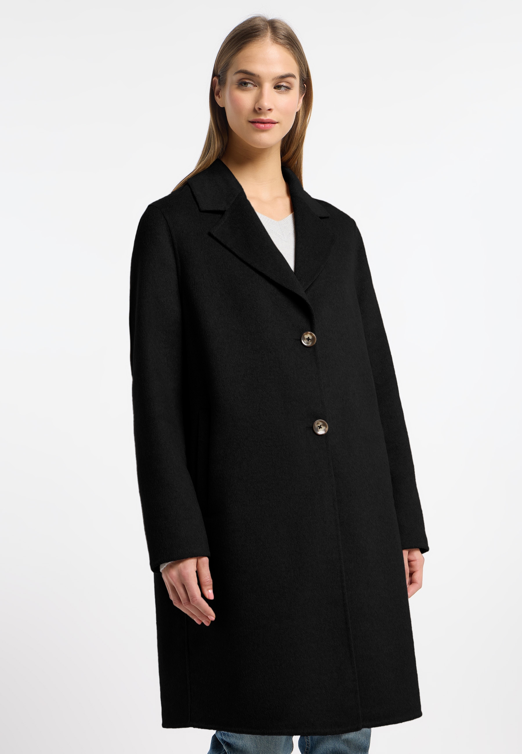 Frieda & Freddies Wollmantel "Wool Coat / Ria", mit Farb- und Materialkombi günstig online kaufen