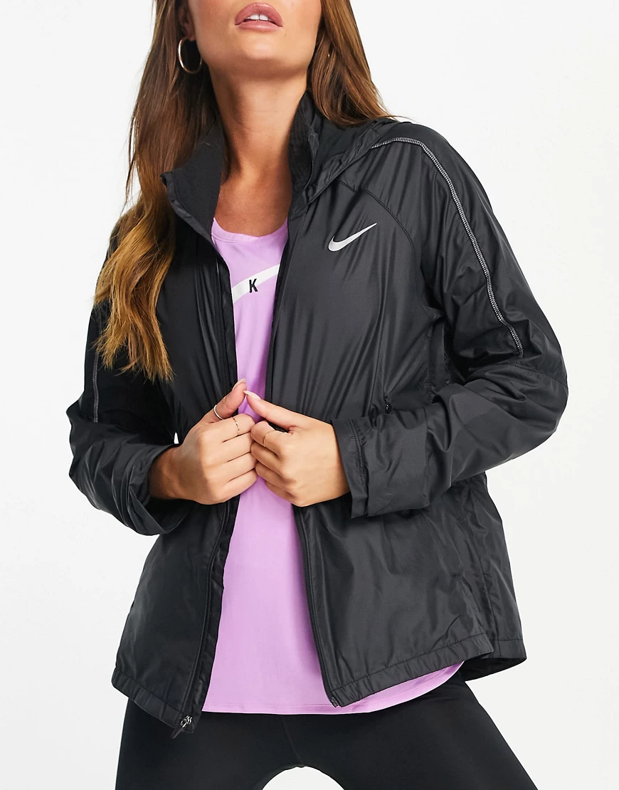 Nike Running – Impossibly Light – Verstaubare Kapuzenjacke in Schwarz günstig online kaufen