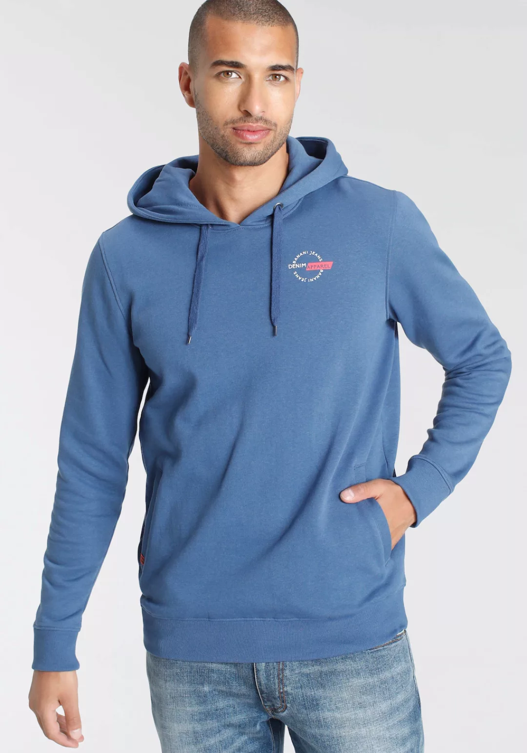 Bruno Banani Hoodie schmale Passform, aus Baumwolle, aus angerauter Sweatwa günstig online kaufen