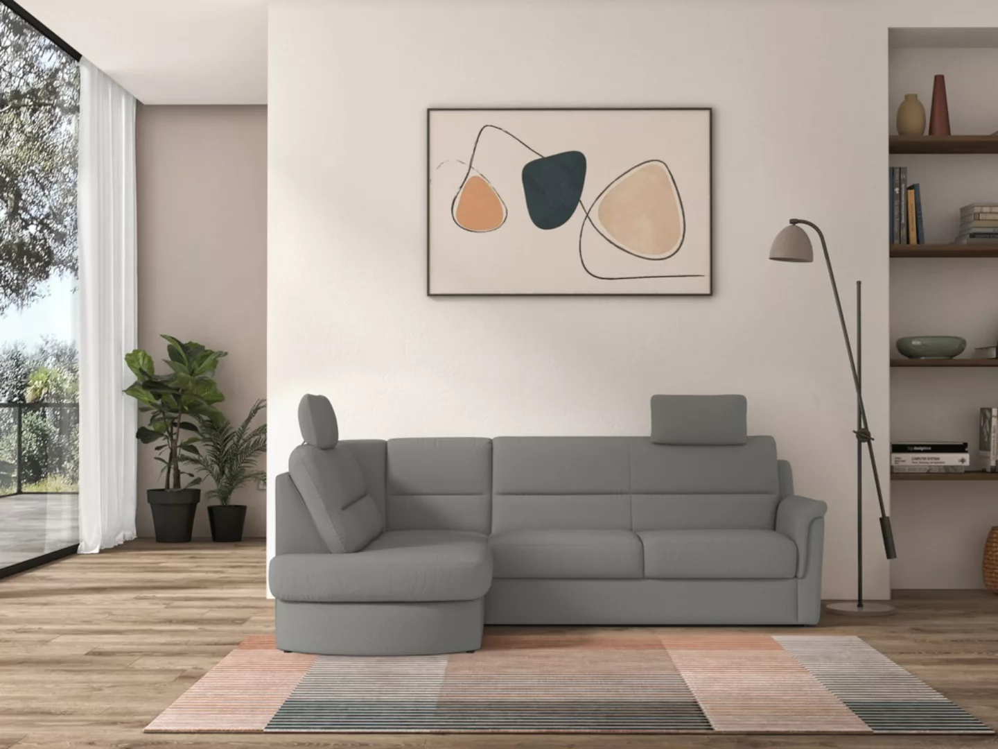 sit&more Ecksofa »Panini L-Form«, wahlweise mit Bettfunktion und Bettkasten günstig online kaufen