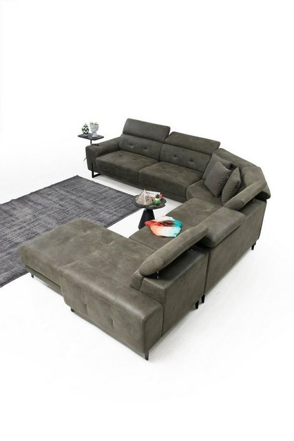 JVmoebel Ecksofa Wohnzimmer Ecksofa U-Form Luxus Möbel Modern Sofa, 6 Teile günstig online kaufen